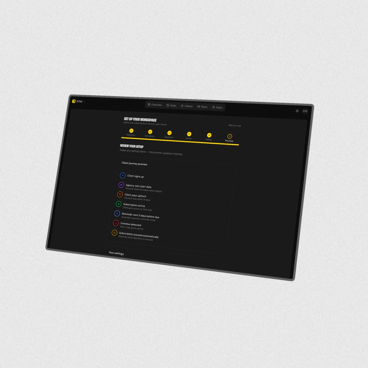 Doorst.app dashboard mockup
